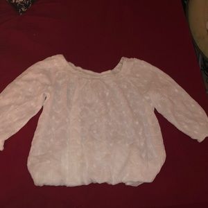 White Long Sleeve Top